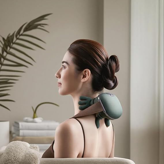 Portable, Bionic Heated Neck and Back Massager-جهاز تدليك محمول للرقبة والظهر بتقنية حيوية مزود بخاصية التسخين.