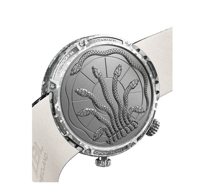 Luxury Harry Potter Edition Snake Dial Watch – ساعة سنيك ديزاين الفخمة بتصميم خاص هاري بوتر، Premium Carbon Case & Scales Strap