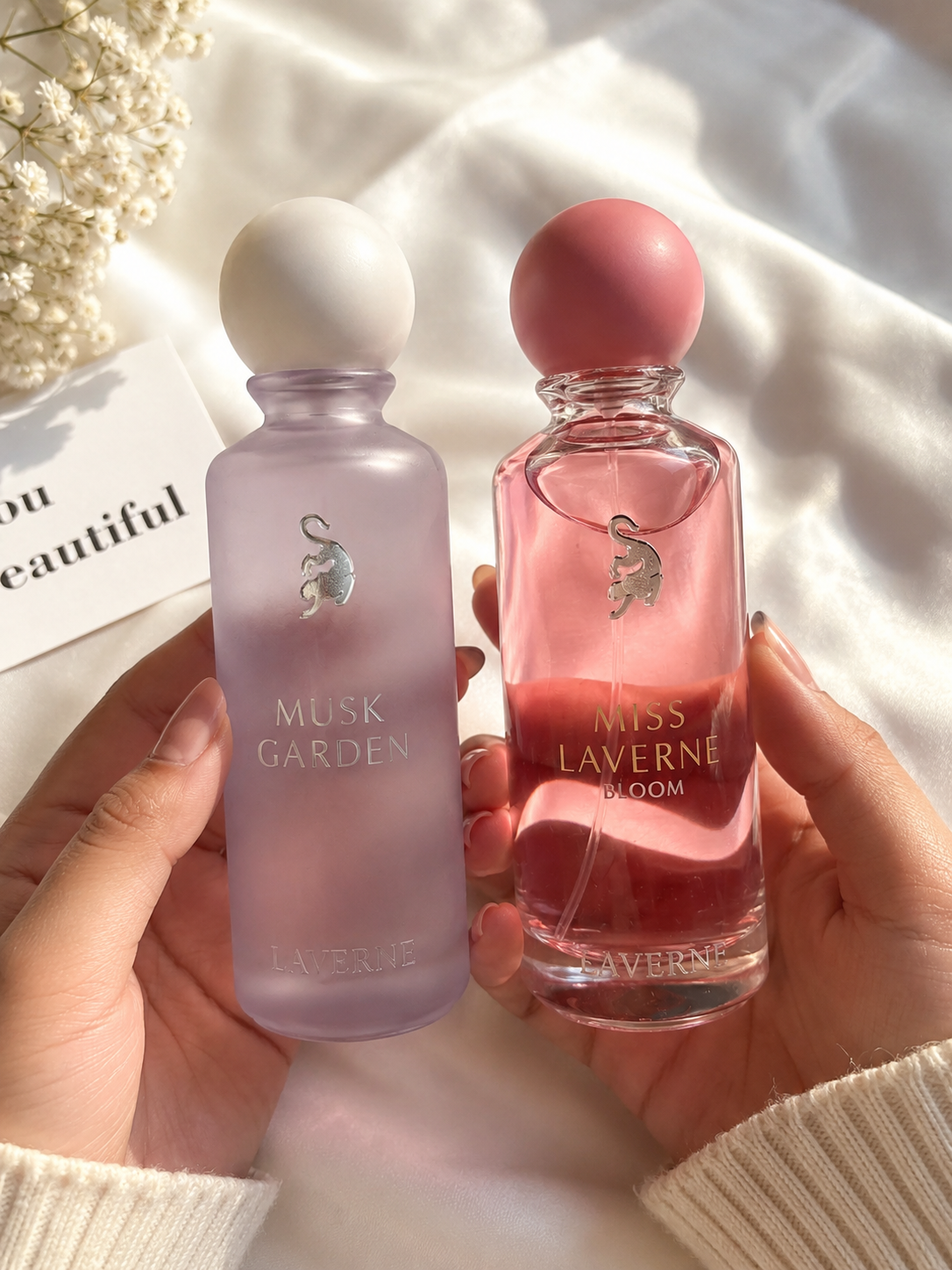 Laverne Musk Garden & Miss Laverne Bloom Perfume – عطر نسائي فاخر برائحة ناعمة وجذابة