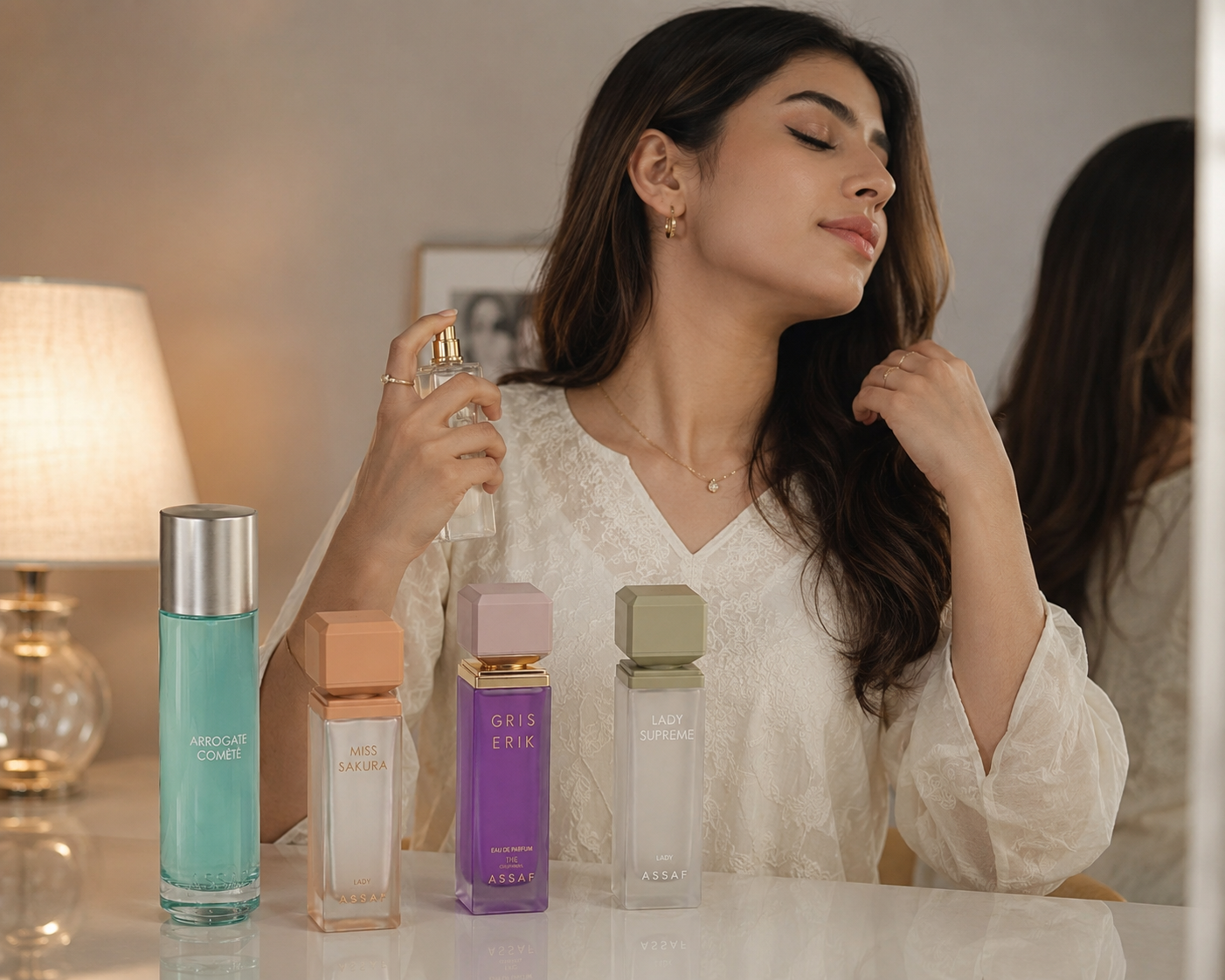 ASSAF Luxury Perfume Collection Gift Set – 4 Premium Eau De Parfum Fragrances for Womenمجموعة عطور أساف الفاخرة – 4 عطور أو دو بارفان مميزة للنساء والرجال & Men