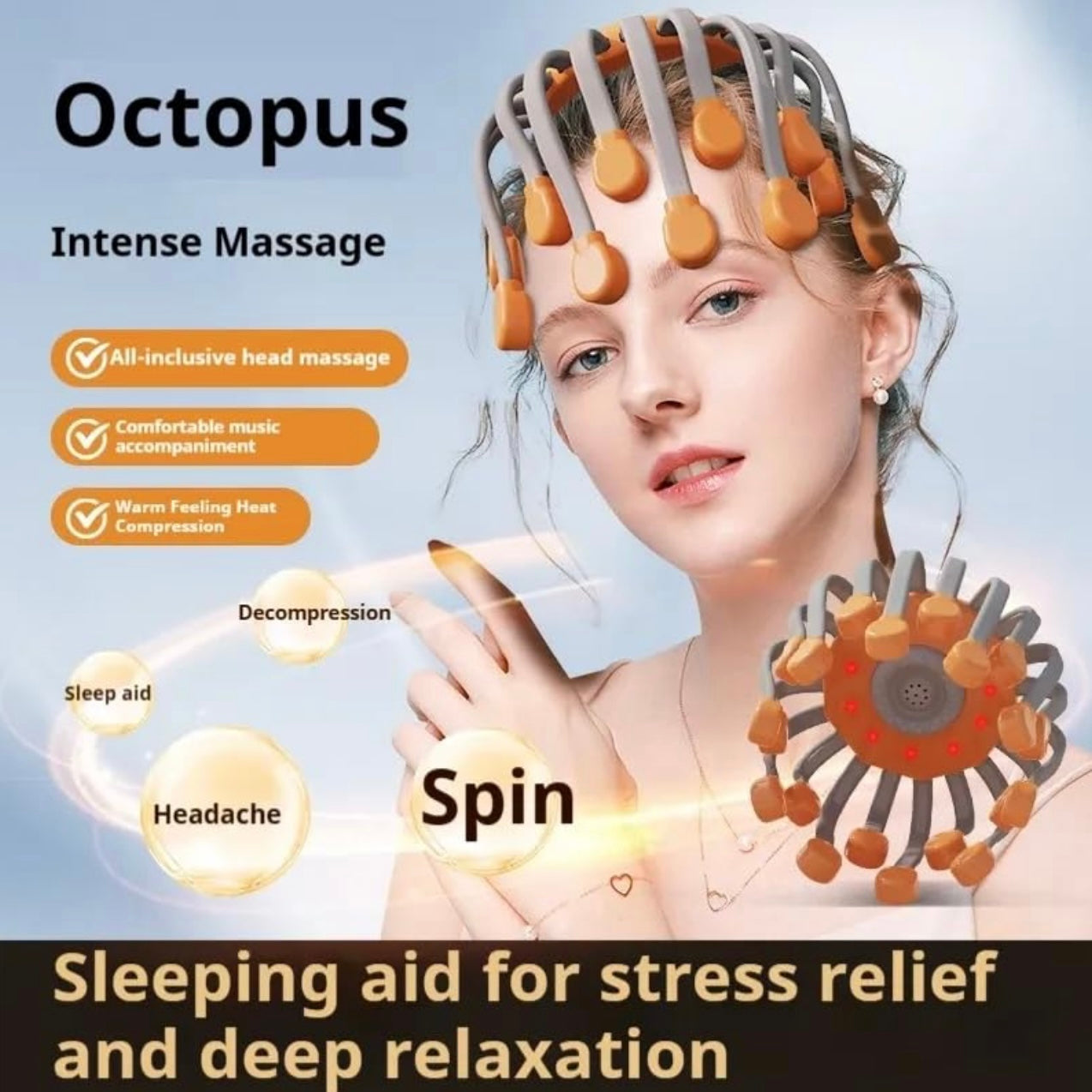 Smart Head Massager – Relaxation & Migraine Relief Therapy