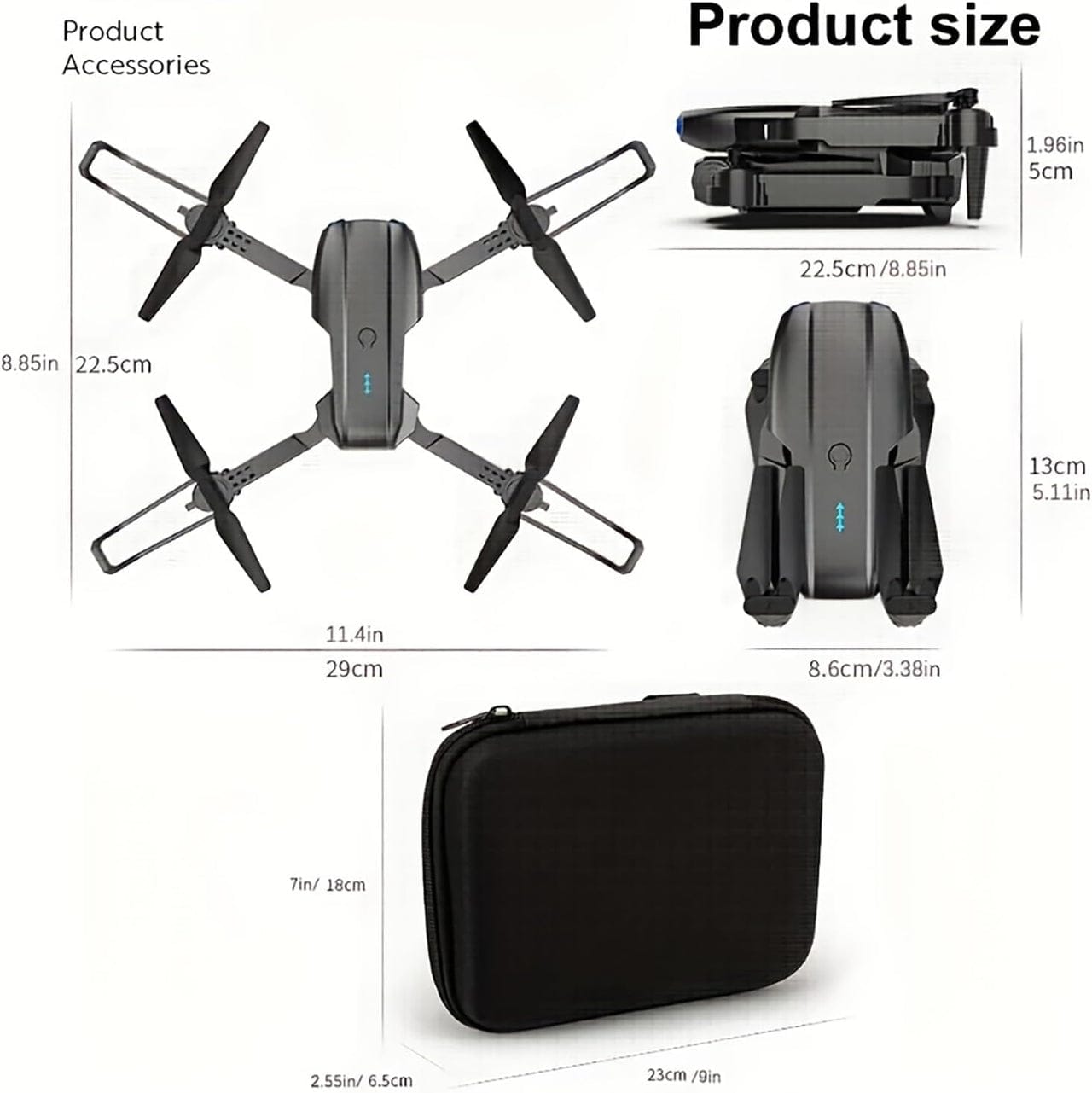 E99 Pro 8K Drone – Dual Camera, 5G GPS & Dual Battery – طائرة الدرون E99