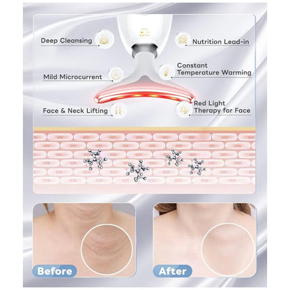 LED Face & Neck Massager for Glowing Skin