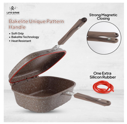 LIFE SMILE 29-Piece Cookware Set | Granite Stone Non-Stick Pots & Pans | طقم أواني الطبخ 29 قطعة جرانيت