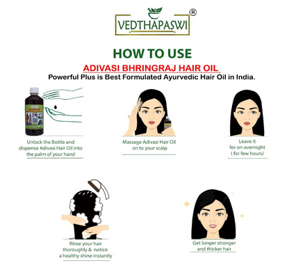 Adivasi Herbal Hair Oil – Pack of 2 | زيت أديفاسي هيربل لتقوية الشعر ومنع التساقط