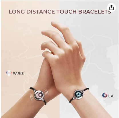 TOTWOO Smart Love Bracelets 💖 | سوار ذكي للمسافات البعيدة مع إضاءة واهتزاز Bluetooth