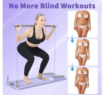 Multifunctional Push-Up Board with Resistance Bands | لوح تمارين متعدد الوظائف مع حبال مقاومة | Full Body Home Gym Workout Board