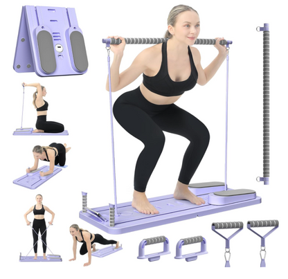 Multifunctional Push-Up Board with Resistance Bands | لوح تمارين متعدد الوظائف مع حبال مقاومة | Full Body Home Gym Workout Board