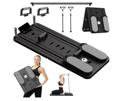 Multifunctional Push-Up Board with Resistance Bands | لوح تمارين متعدد الوظائف مع حبال مقاومة | Full Body Home Gym Workout Board