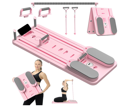 Multifunctional Push-Up Board with Resistance Bands | لوح تمارين متعدد الوظائف مع حبال مقاومة | Full Body Home Gym Workout Board