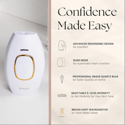 Laser Hair Removal Device,Painless Permanent Full Body Facial Upper Lip Line Armpits Legs