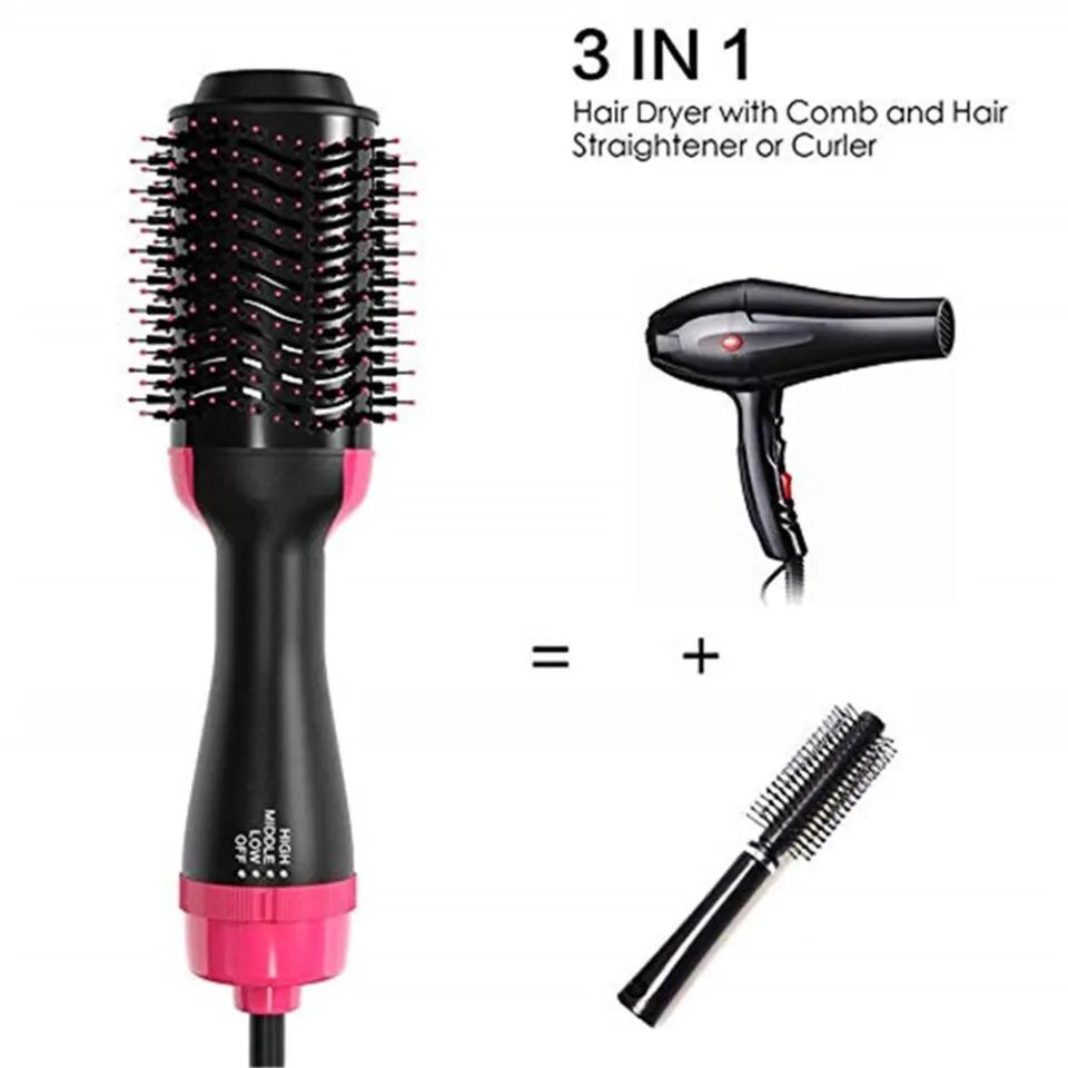 4 in 1 - Hair Dryer + Curler + Straightener For All Hair Types