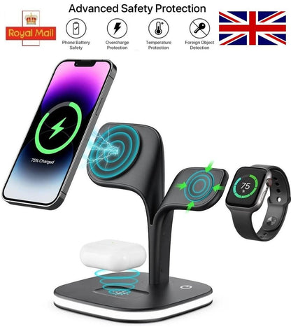 3-in-1 Fast Wireless Charger         شاحن لاسلكي سريع