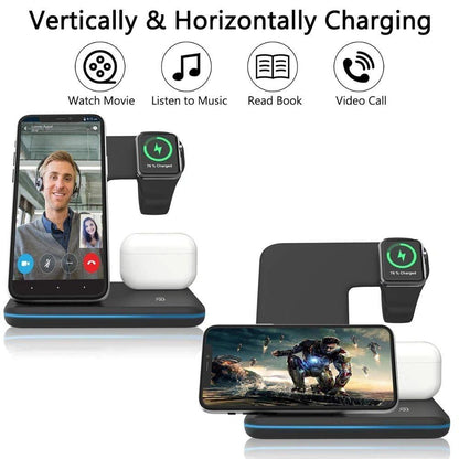 3-in-1 Fast Wireless Charger         شاحن لاسلكي سريع
