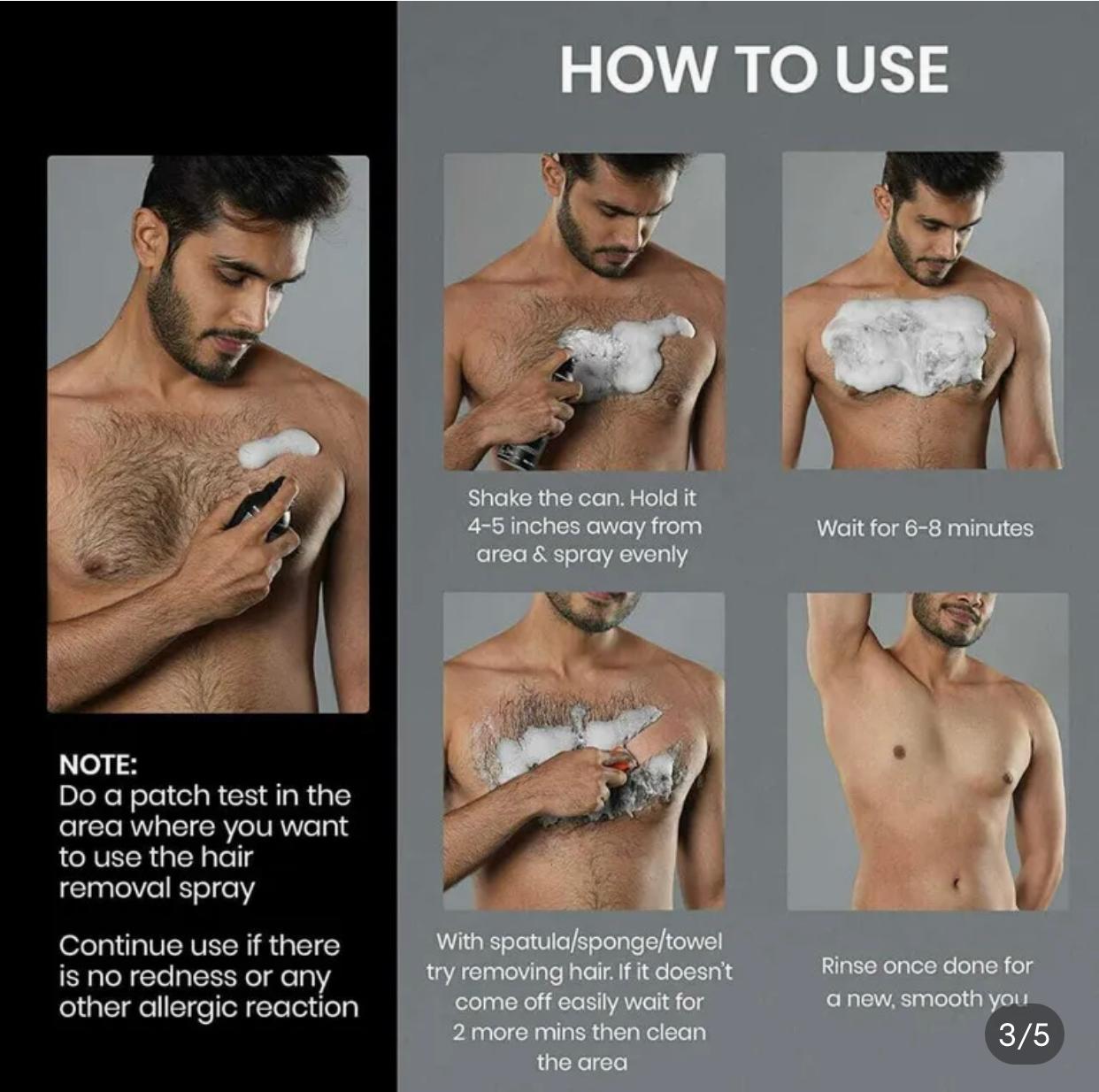 Fast Hair Removal Spray    رذاذ سريع لإزالة الشعر